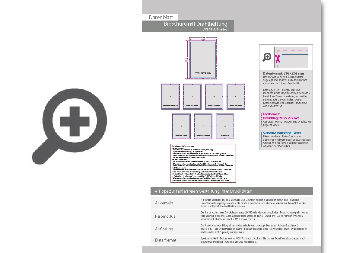 Product Bild brosch__re_mit_drahtheftung__endformat_din_a4__40-seitig