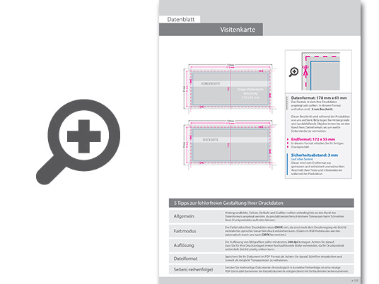 Product Bild klapp-visitenkarten_quer_5_5_farbig___beidseitig_bedruckt_(cmyk_4-farbig_+_1_gold-sonderfarbe)